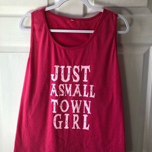 Brand new without tags pink tank top